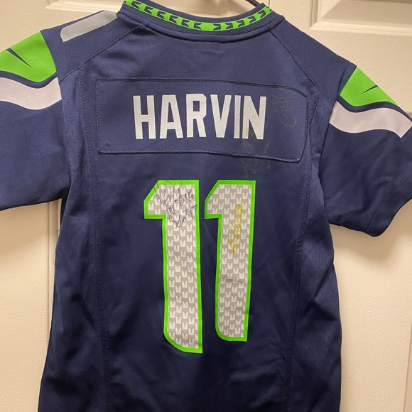 NFL Seattle Seahawks Percy Harvin #11 Nike On Field Blue Jersey Size Small - Picture 7 of 12